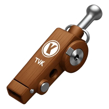 A create a whistlewith tvk image and colour sticker