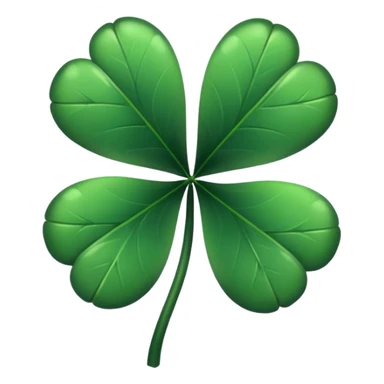 Trébol de 5 hojas negro sticker