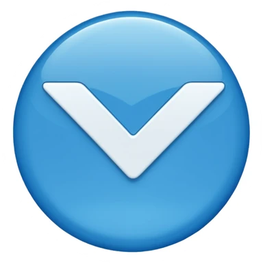 Emoji de verificación azul sticker