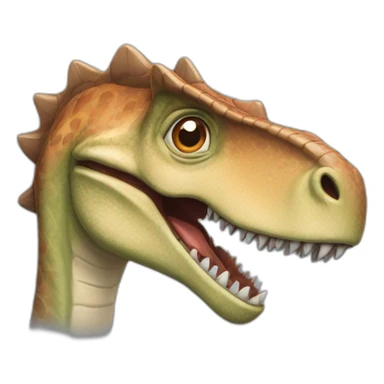 La tête d'un dinosaures qui rigole sticker
