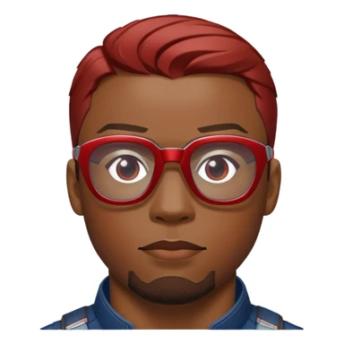 sam wilson, red glasses from  from captain america: civil war sticker