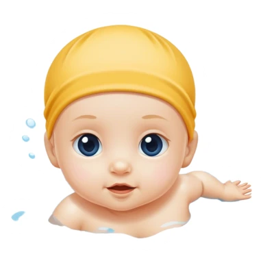Baby swimming  sticker