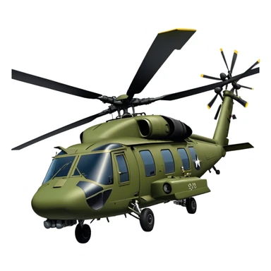 Sikorsky UH-60 Black Hawk - Sikorsky (Model Year: 2022) (Iconic colour: Olive green) sticker
