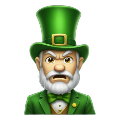 angry-leprechaun sticker