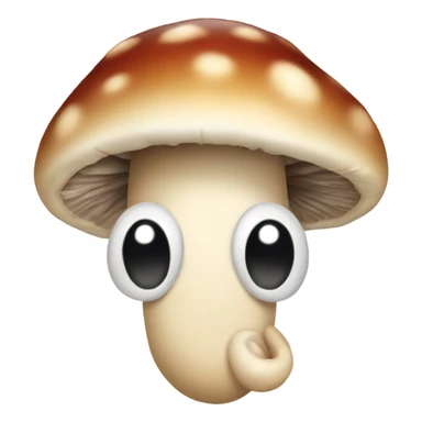 mushroom smile sticker