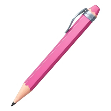 Pink pencil emoji sticker