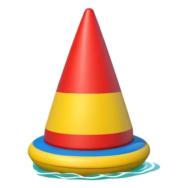 colorful pool green yellow red blue buoy sticker