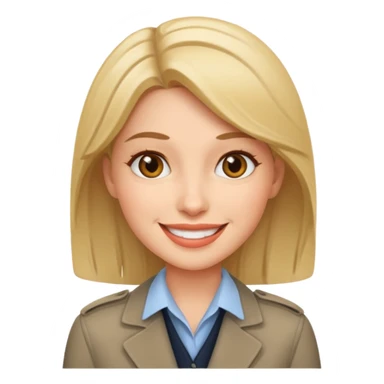 Female journalist sticker