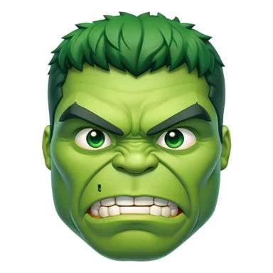 hulk with glas sticker