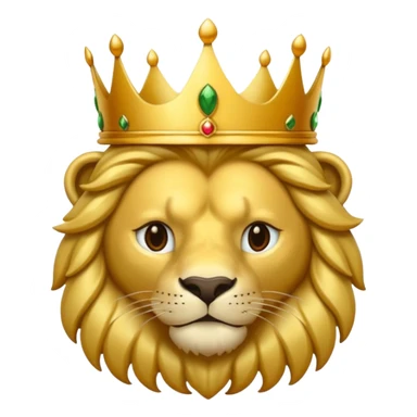 León con corona sticker