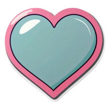 Love heart  sticker