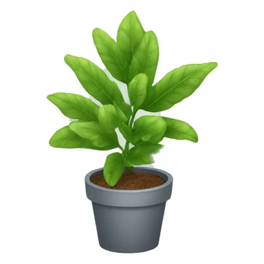 qute plant sticker