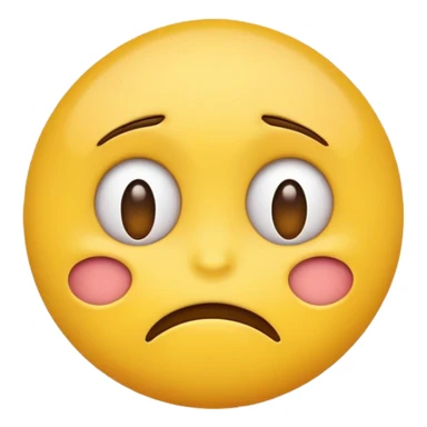 yellow emoji looking to side with disgusted face sticker