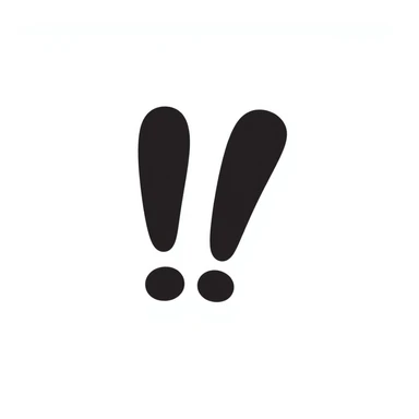 red exclamation point sticker