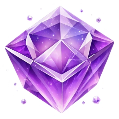 Small Amethyst Nebula Galaxy Crystal sticker