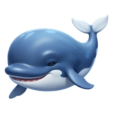 Meme-Worthy Cute Sleeping Humpback Whale Portrait Emoji, Head resting peacefully with a contented smile, showcasing an enormous blue-gray body with gently drifting pectoral fins and eyes softly closed in serene slumber, Simplified yet adorably endearing features, highly detailed, glowing with a soft, drowsy deep-sea light, high shine, relaxed and utterly lovable, stylized with an air of playful oceanic laziness, soft glowing outline, capturing the essence of a sleeping humpback whale that feels destined to become the next viral icon of adorable marine rest! sticker