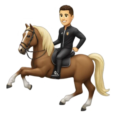 Ronaldo sur un cheval  sticker