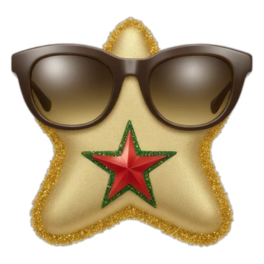 Christmas tree star from Gucci sticker