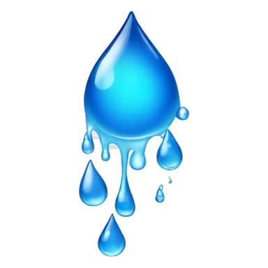 Water droplets dripping  sticker