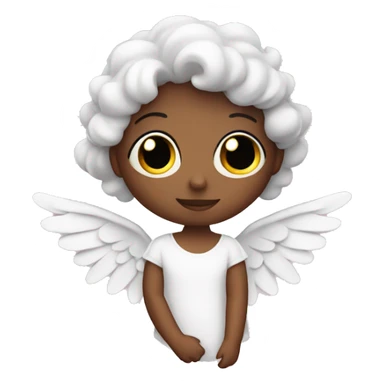 Angel whit pink eair sticker