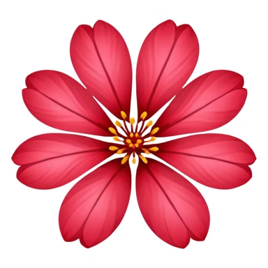 Red sakura sticker