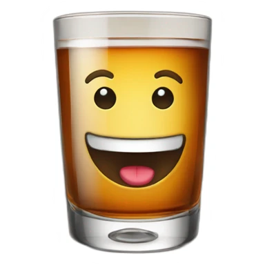 liquor in whiskey glass sticker