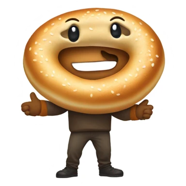 Bagel man stealing vibes  sticker
