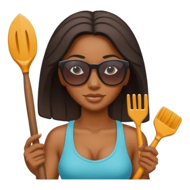 Sand Sculptor black woman sticker