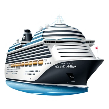 holland america cruise ship in rotterdam sticker