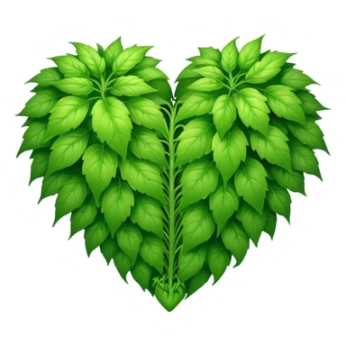 Weed heart sticker