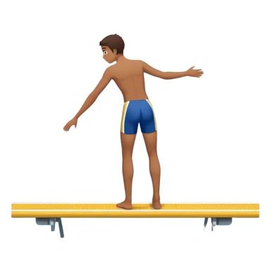A person standing at the edge of a diving board, looking nervous. Below them is a pool of water labeled “Confidence.” Instead of hesitating, they count 5-4-3-2-1 and jump in, representing taking action despite fear.  sticker