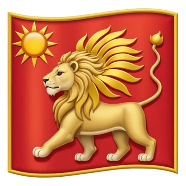 Flag of Lion and Sun sticker