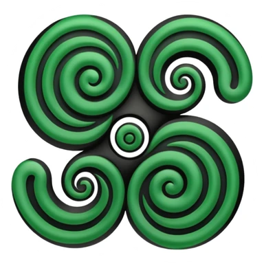 Unity Māori koru design at top sticker