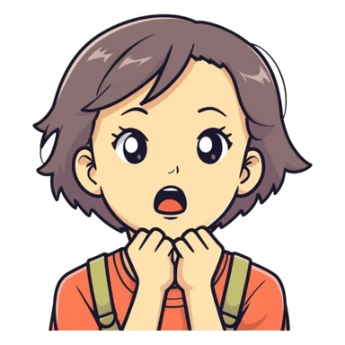 girl choking mad sticker