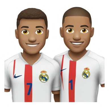 Florentino Perez et Kylian Mbappé ensemble  sticker