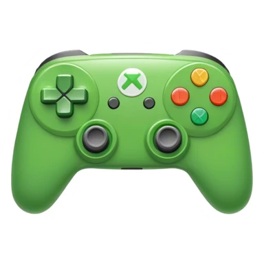 green gaming controller sticker