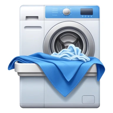 Clothes washing blue aesthetic  sticker