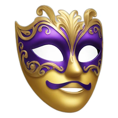 masquerade mask sticker
