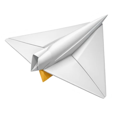 Paper plane sticker