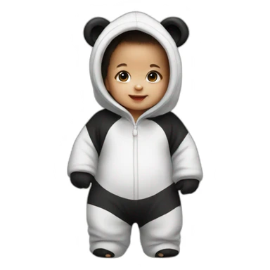 baby-in-a-panda-costume sticker