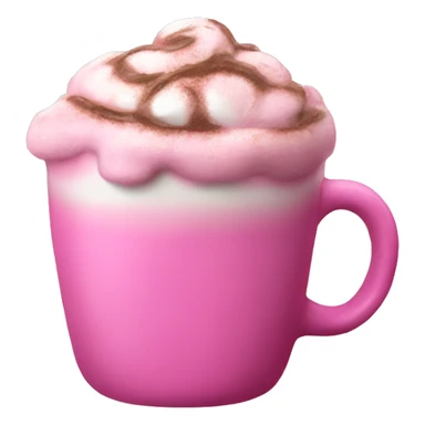 Pink hot chocolate  sticker