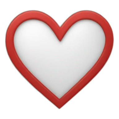 heart shaped red vinyl sticker