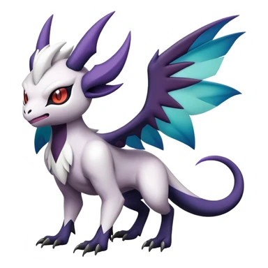 Shiny Absol-Noibat-Noivern-Hybrid (Full body) sticker