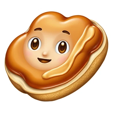 Peanut in caramel sticker