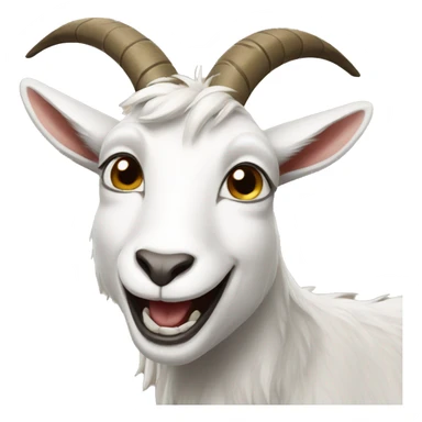 laughing goat sticker