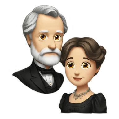 Victor Hugo and laverne sticker