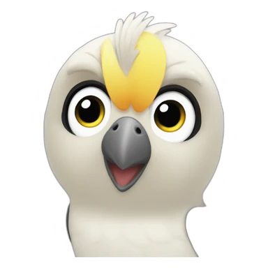cockatiel With gan sticker