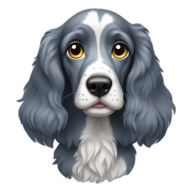 Blue roan cocker sticker