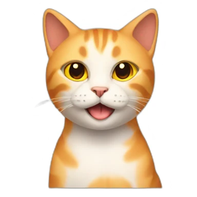 Cat With gin fire sticker