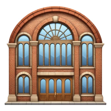 train station building sticker